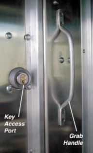 Bulkhead Door Lock Installed